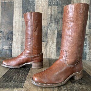 Frye 2955 Vintage White Label Tall Campus Boots Mens 11 D